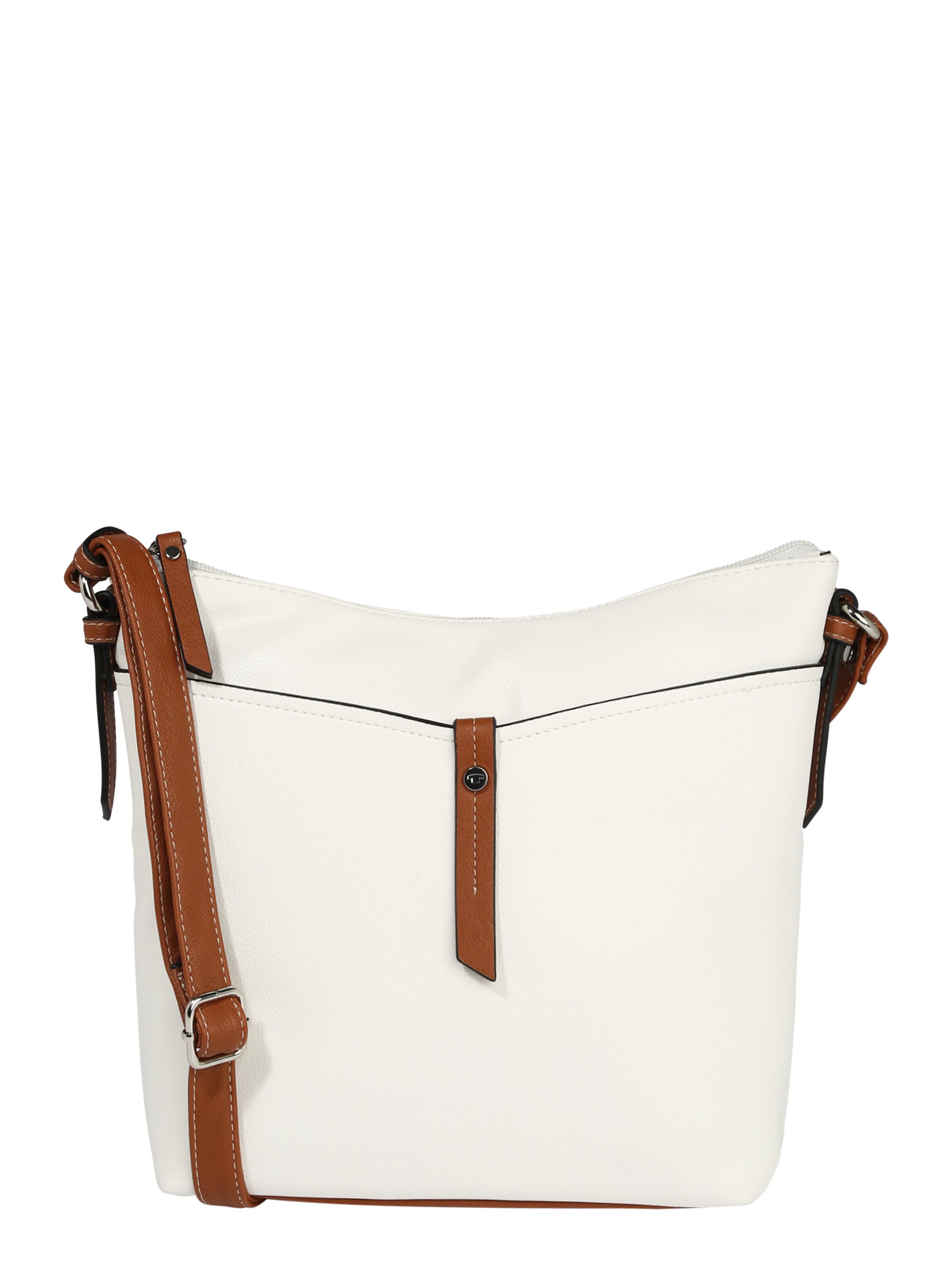 TOM TAILOR - Bolso de hombro 'Novara' en blanco: frente