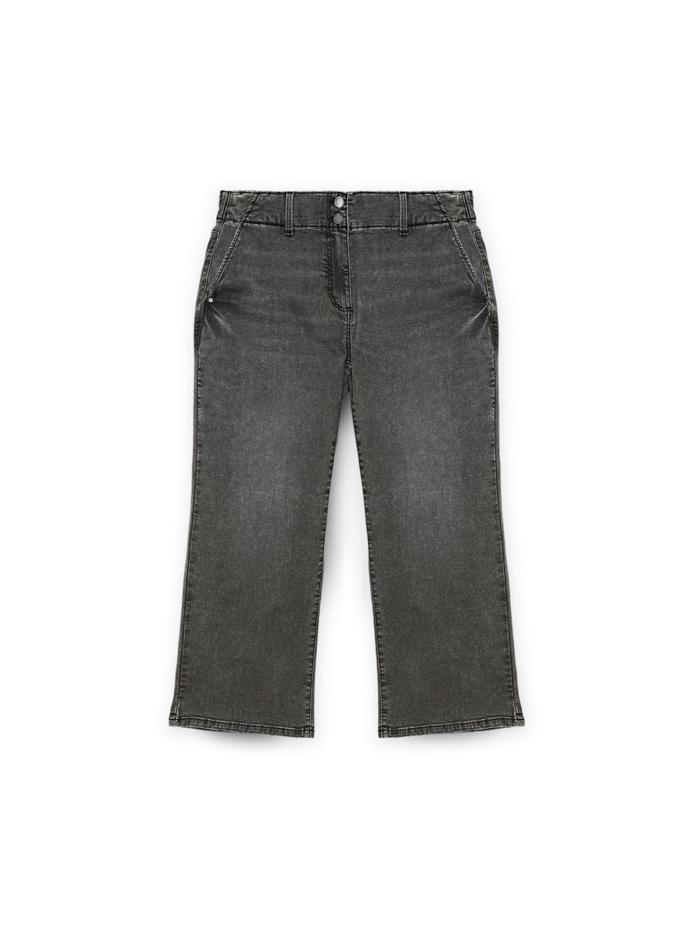 Fiorella Rubino Tapered Jeans in Grey: front
