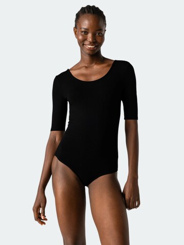 Les Lunes Shirtbody 'Charlotte' i sort: forside