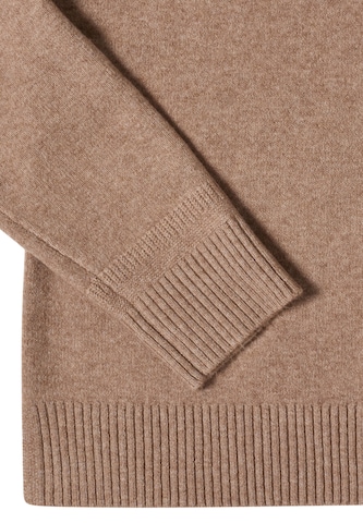 CECIL Langarm Pullover mit Polokragen in Braun