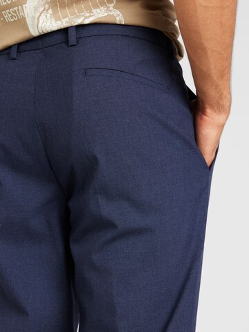 Coupe slim Pantalon à plis s.Oliver en bleu