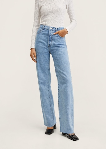 MANGO Wide leg Jeans 'Nora' in Blauw: voorkant