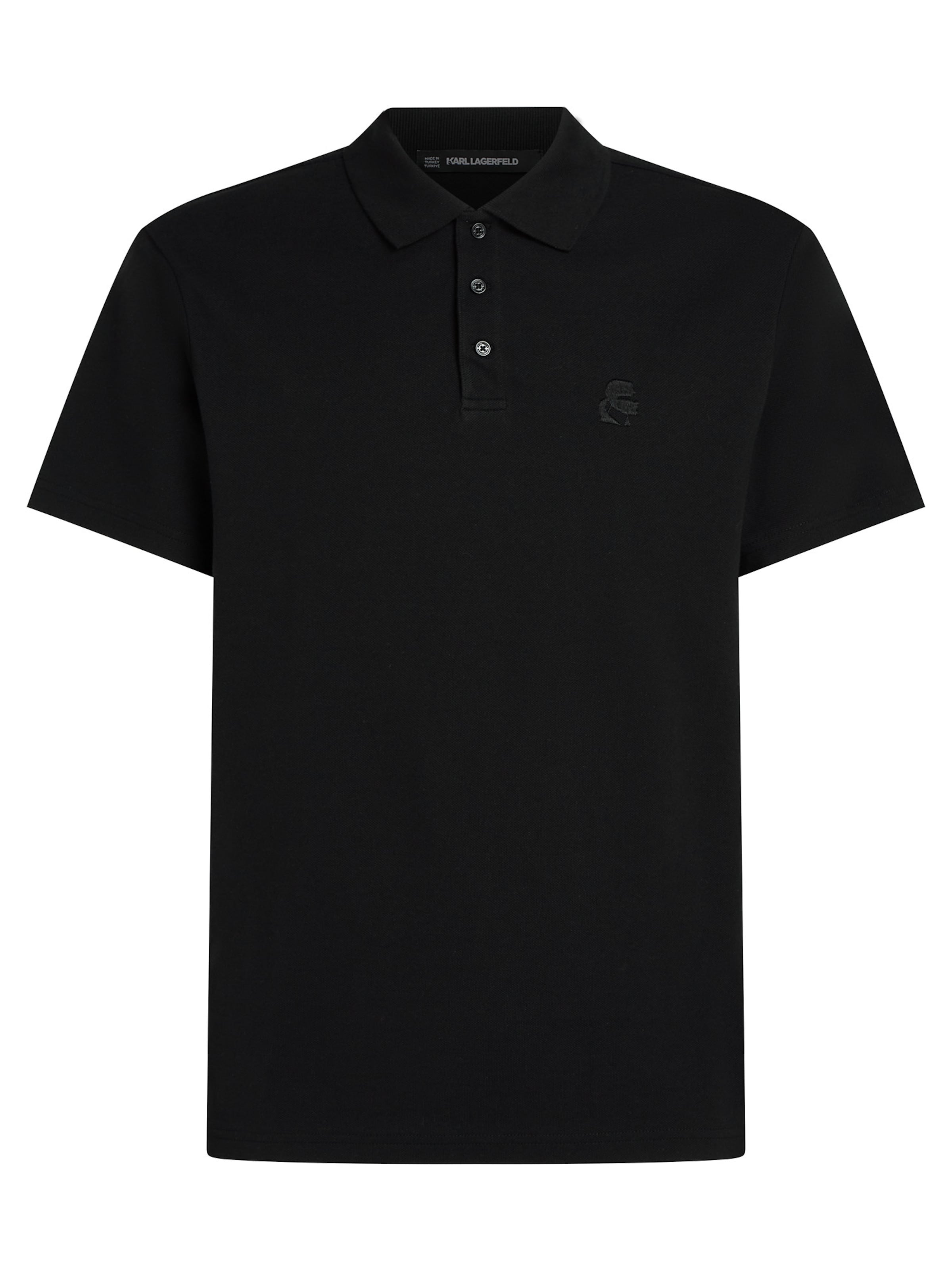 Karl Lagerfeld Μπλουζάκι 'Kameo' σε μαύρο: μπροστά