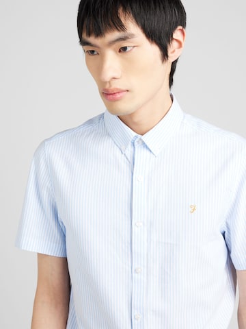 FARAH Regular fit Button Up Shirt 'BREWER' in Blue