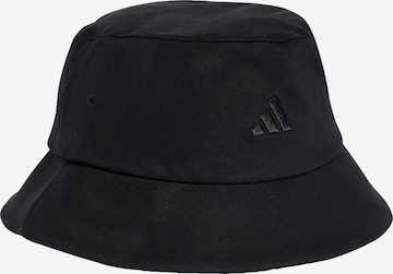 juoda ADIDAS PERFORMANCE Sportinė kepuraitė '3-Stripes Bucket': priekis