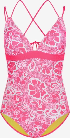 CHIEMSEE Triangle Swimsuit in Pink: front