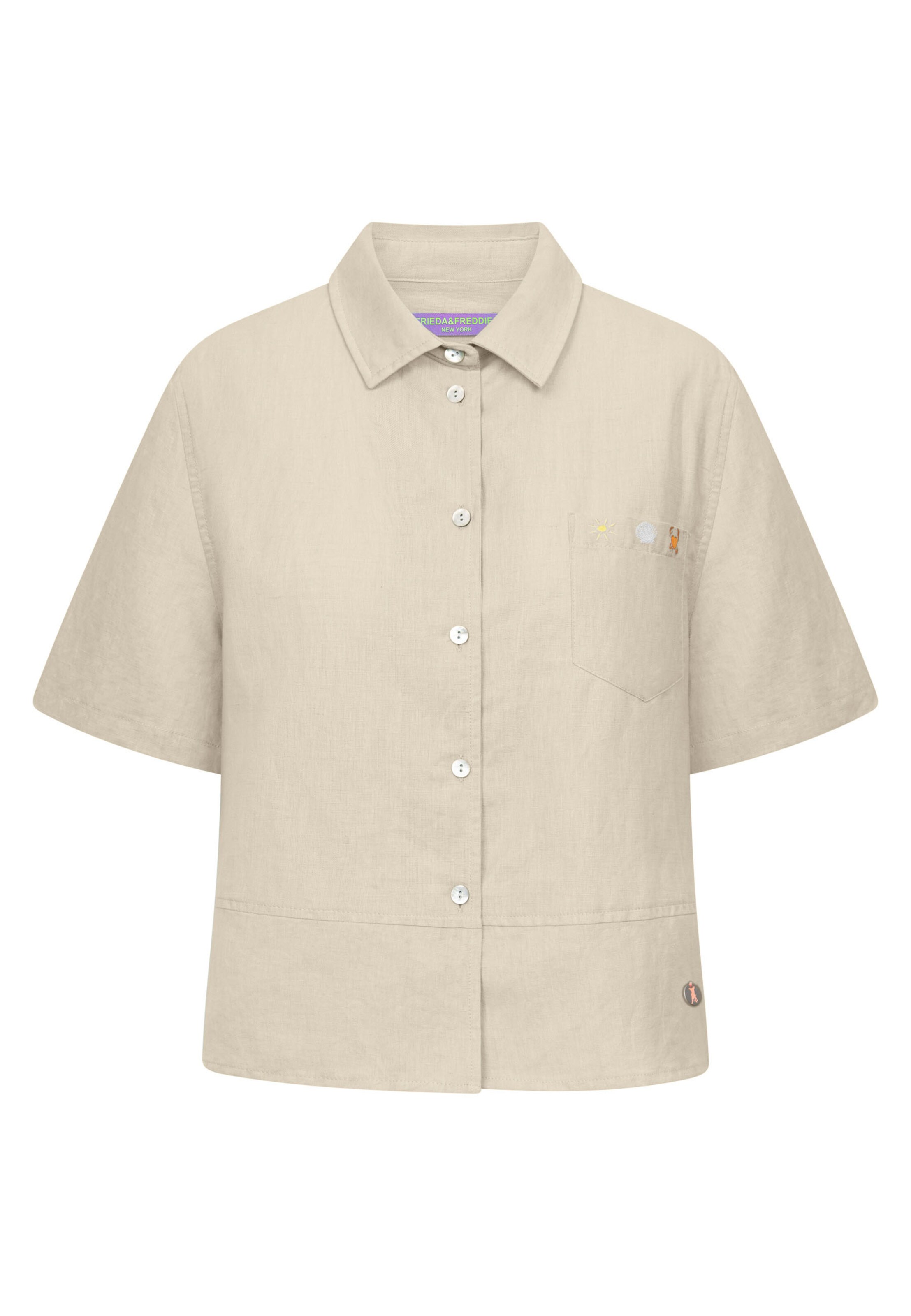 Frieda & Freddies NY Shirt in Beige: front