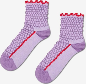 Calzino di Happy Socks in lilla: frontale