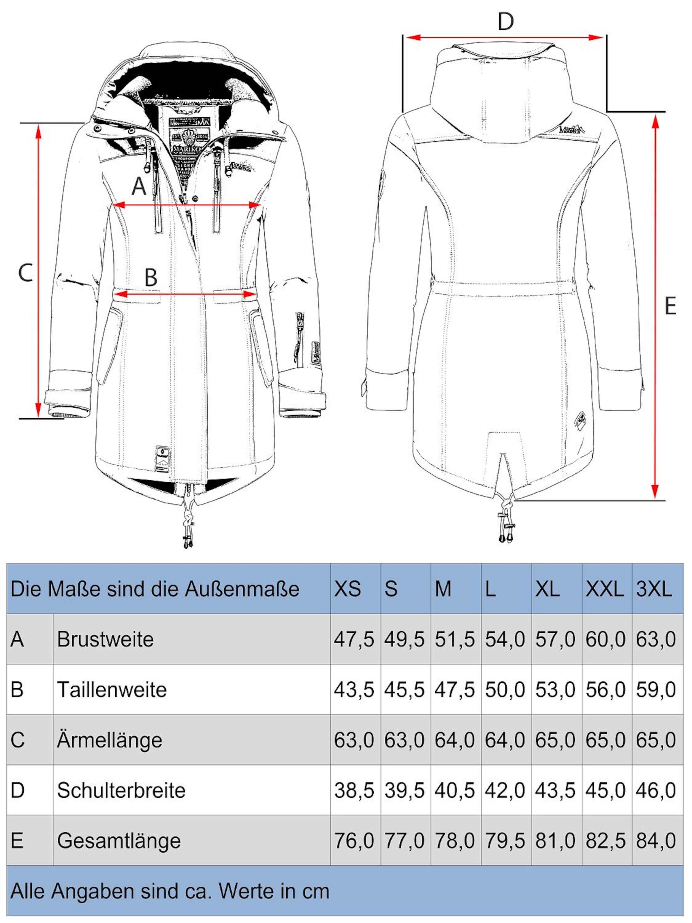 MARIKOO Функциональное пальто 'Zimtzicke' в Красный