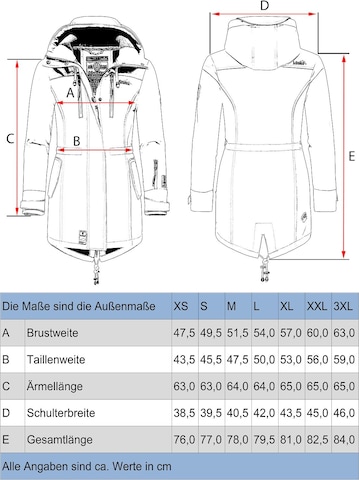 Manteau fonctionnel 'Zimtzicke' MARIKOO en bleu