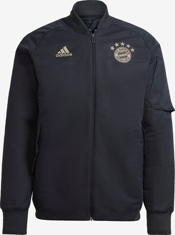 ADIDAS PERFORMANCE Sportjacke 'FC Bayern München' in Grau: predná strana