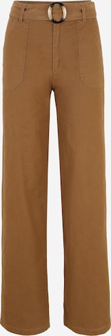 JDY Tall Wide leg Pants 'HAVEN' in Brown: front