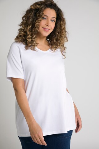 T-shirt Ulla Popken en blanc : devant