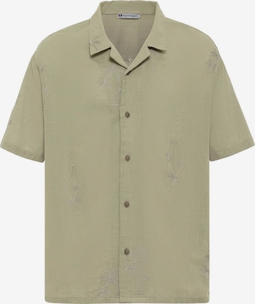 žalia Dandalo Patogus modelis Marškiniai: priekis