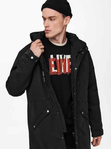 Only & Sons Parka 'Klaus' in Schwarz