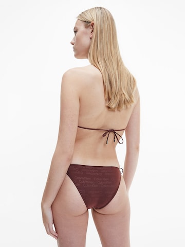 Calvin Klein Swimwear Bikini hlačke | rjava barva