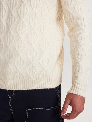 Dxnmxrk Pullover 'DXDiego' in Weiß