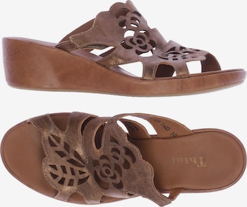 THINK! Sandals & High-Heeled Sandals in 40 in Brown: front