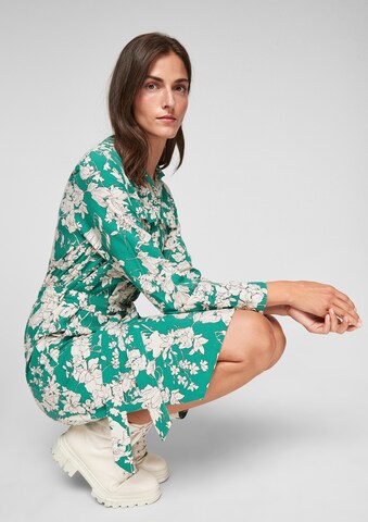 s.Oliver Shirt Dress in Green