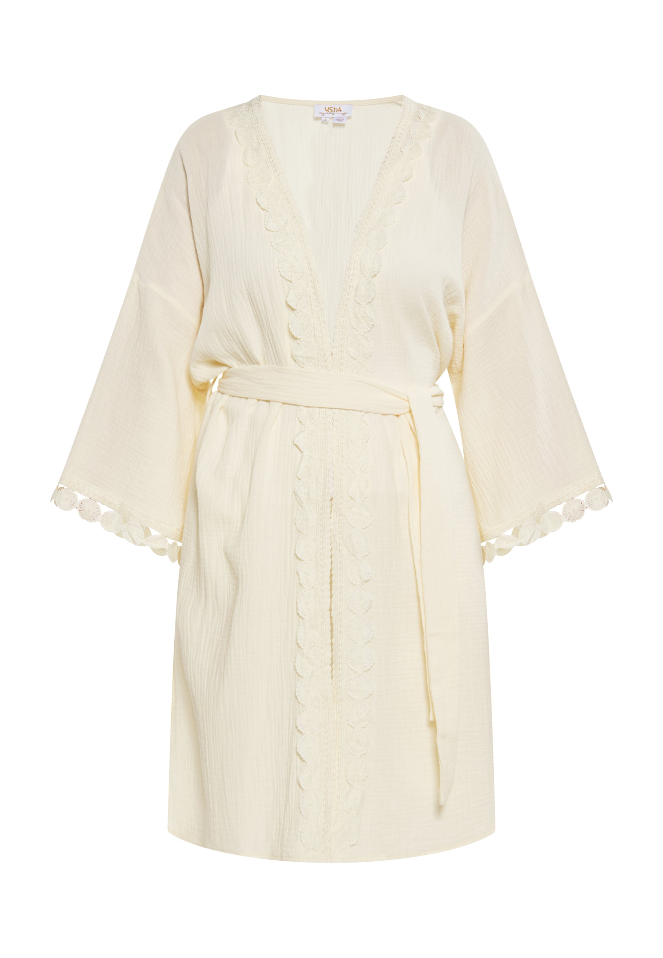 usha FESTIVAL Kimono i beige: framsida