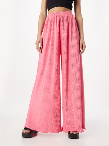 ABOUT YOU x Laura Giurcanu Loose fit Pants 'Christin' in Pink: front