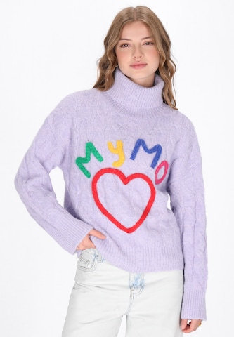 Pullover di MYMO in lilla: frontale