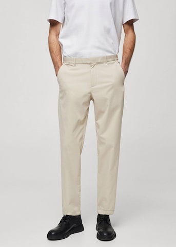 MANGO MAN Slimfit Hose 'Madrid' in Beige: predná strana