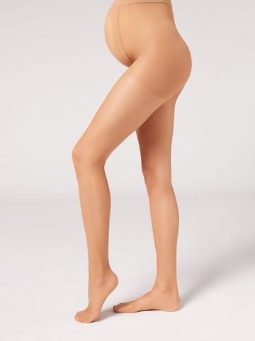 CALZEDONIA Fine Tights 'MATERNITY' in Beige: front
