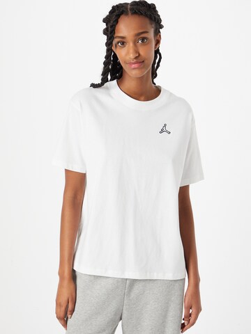 Jordan Тениска в бяло: отпред