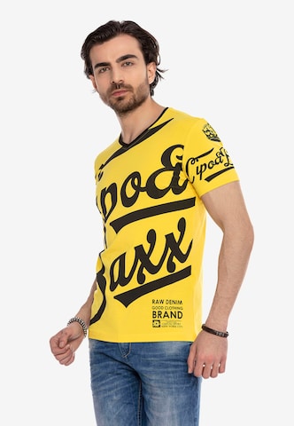 T-Shirt 'CT635' CIPO & BAXX en jaune