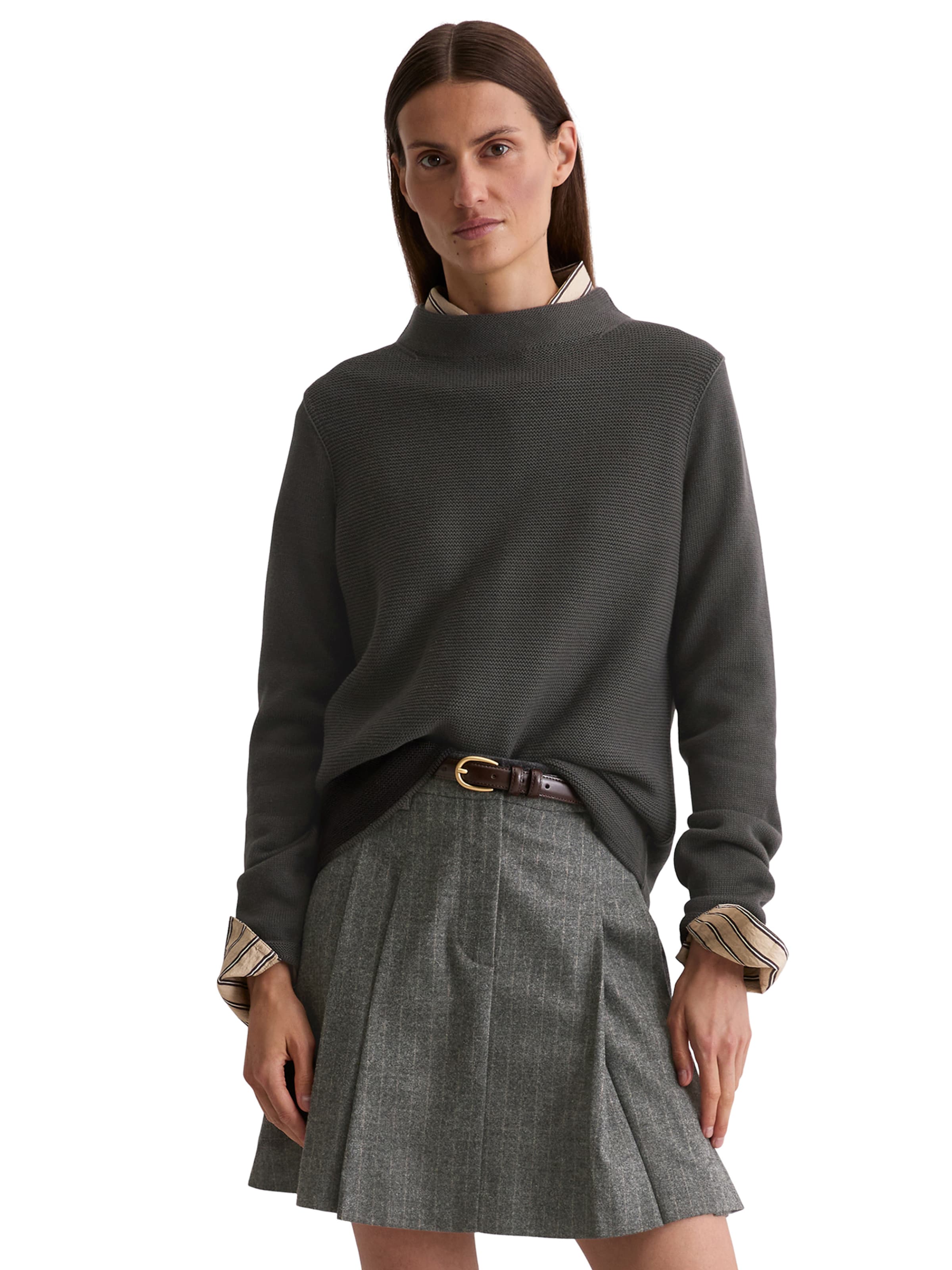 Marc O'Polo Sweater in Grey: front