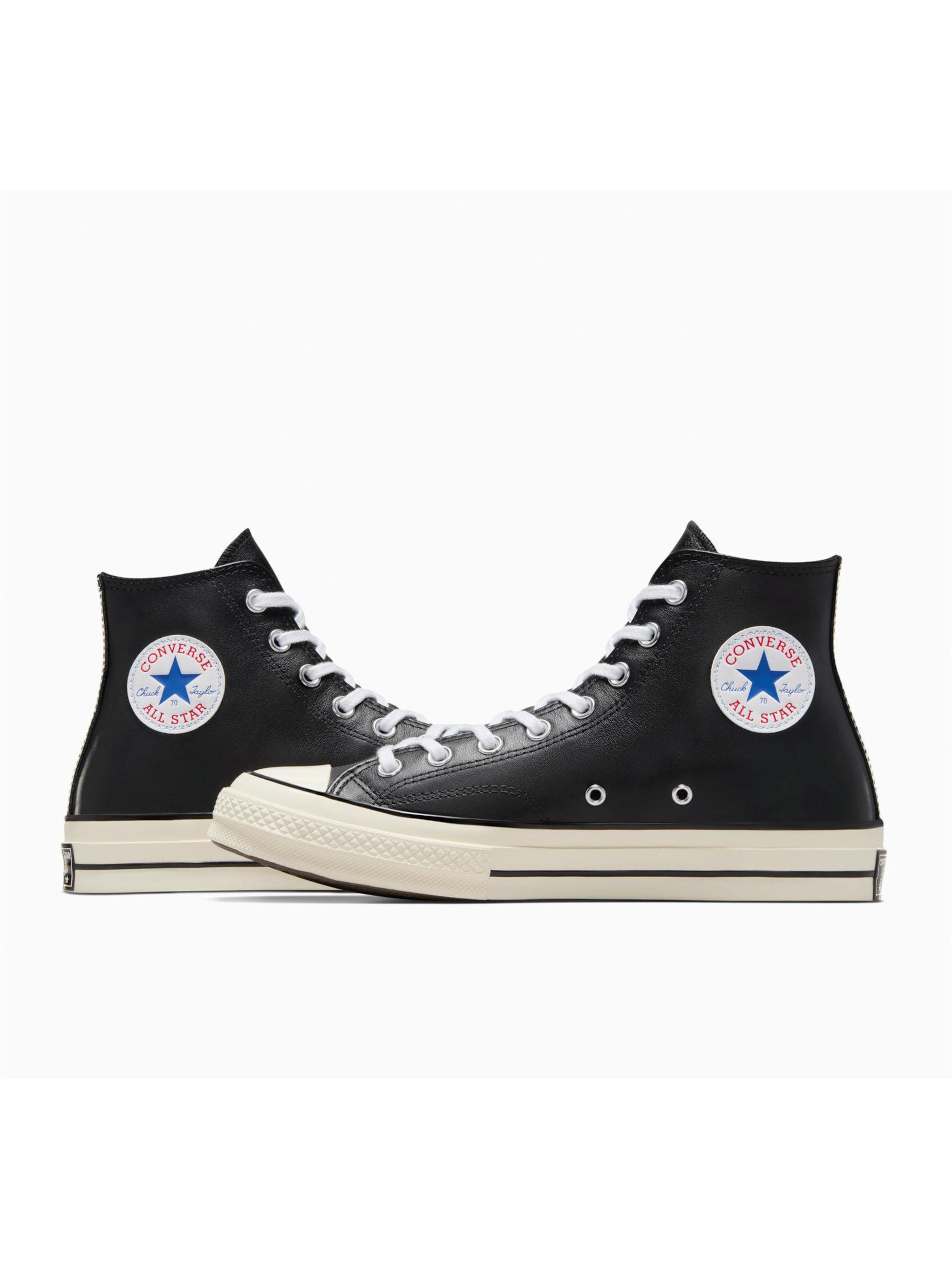 CONVERSE Sneakers laag 'Converse Chuck 70 Leather' in Zwart