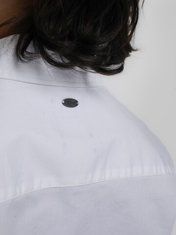 Petrol Industries Slim fit Button Up Shirt 'Mcgrath' in White