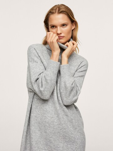 MANGO Knitted dress 'TALDORA' in Grey