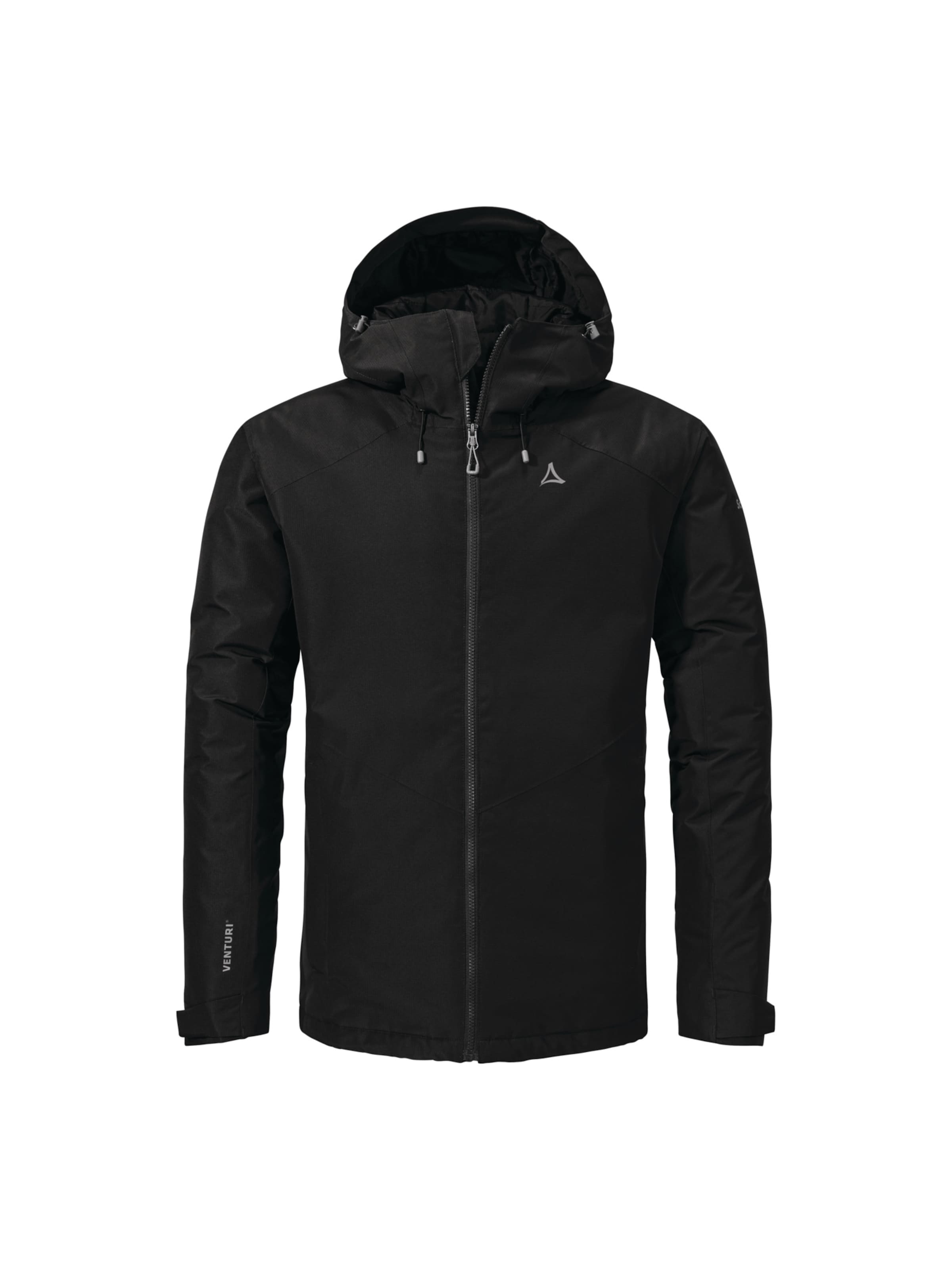 Schöffel Outdoorjas 'Wildkar' in Zwart: voorkant