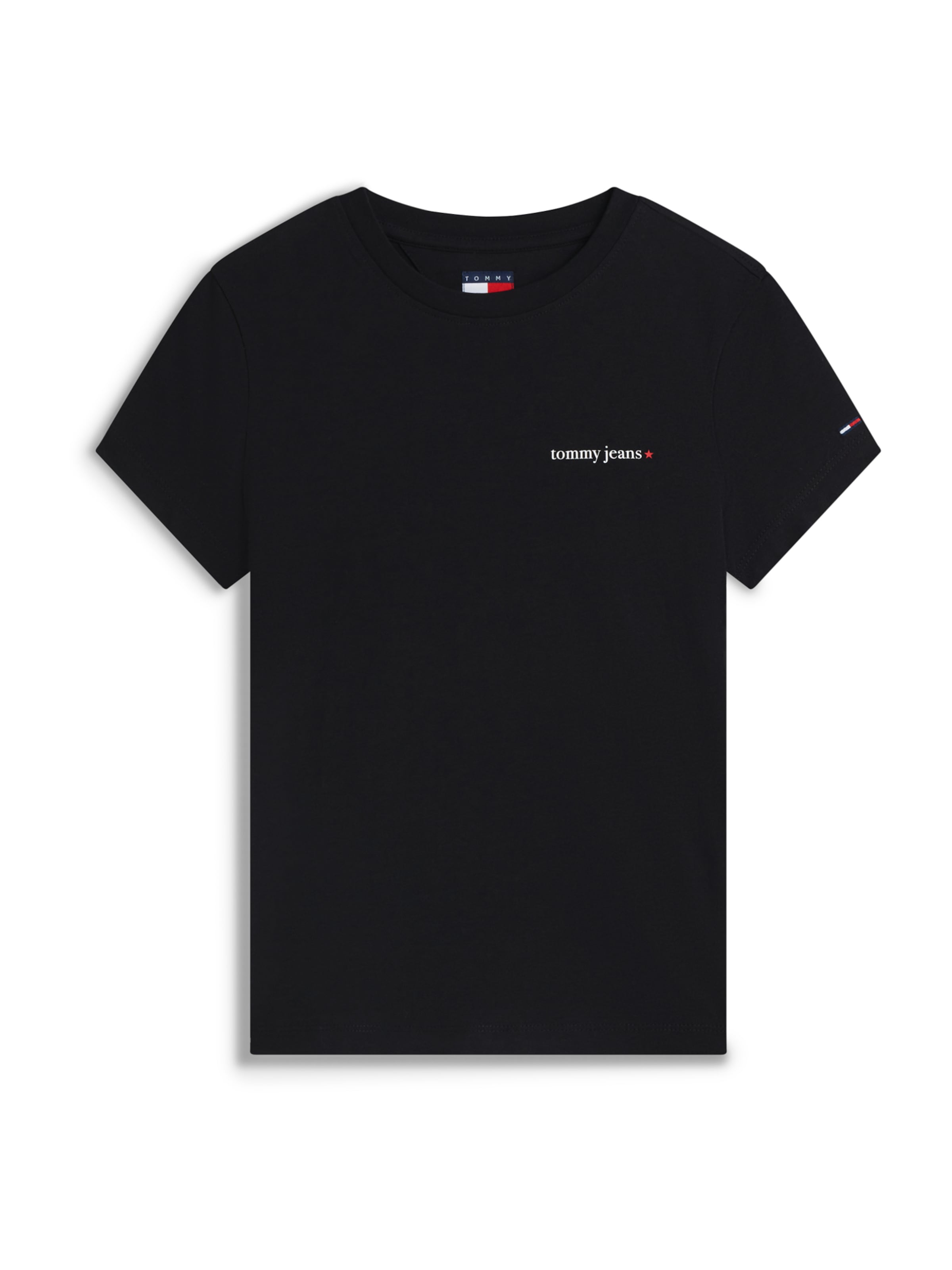 Tommy Jeans Shirts 'ESS' i sort: forside