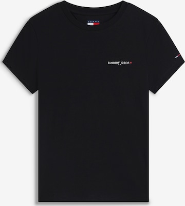 T-shirt 'ESS' Tommy Jeans en noir : devant