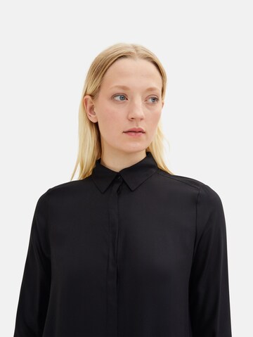 TOM TAILOR Bluse in Schwarz