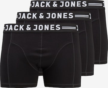 Jack & Jones PlusBokserice 'Sense' - crna boja: prednji dio