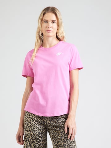 Nike Sportswear Μπλουζάκι 'Club Essential' σε ροζ: μπροστά