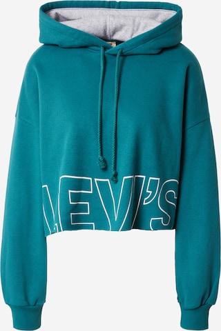 LEVI'S ® Sweatshirt 'Graphic Crop Prism T3' in Green: front