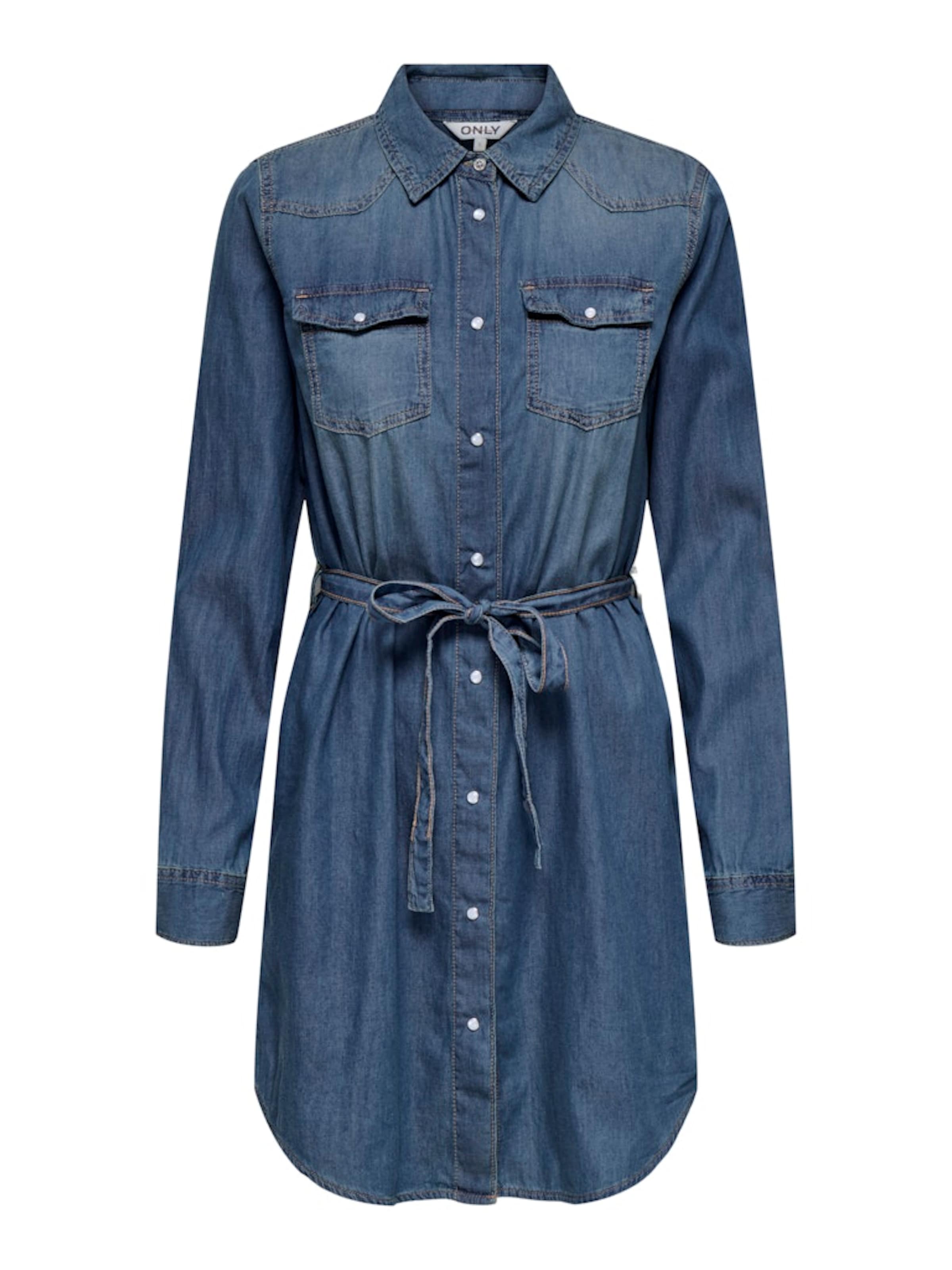 ONLY Рокля тип риза 'ONLALEXA' в синьо: отпред
