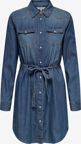 Robe-chemise 'ONLALEXA' ONLY en bleu : devant