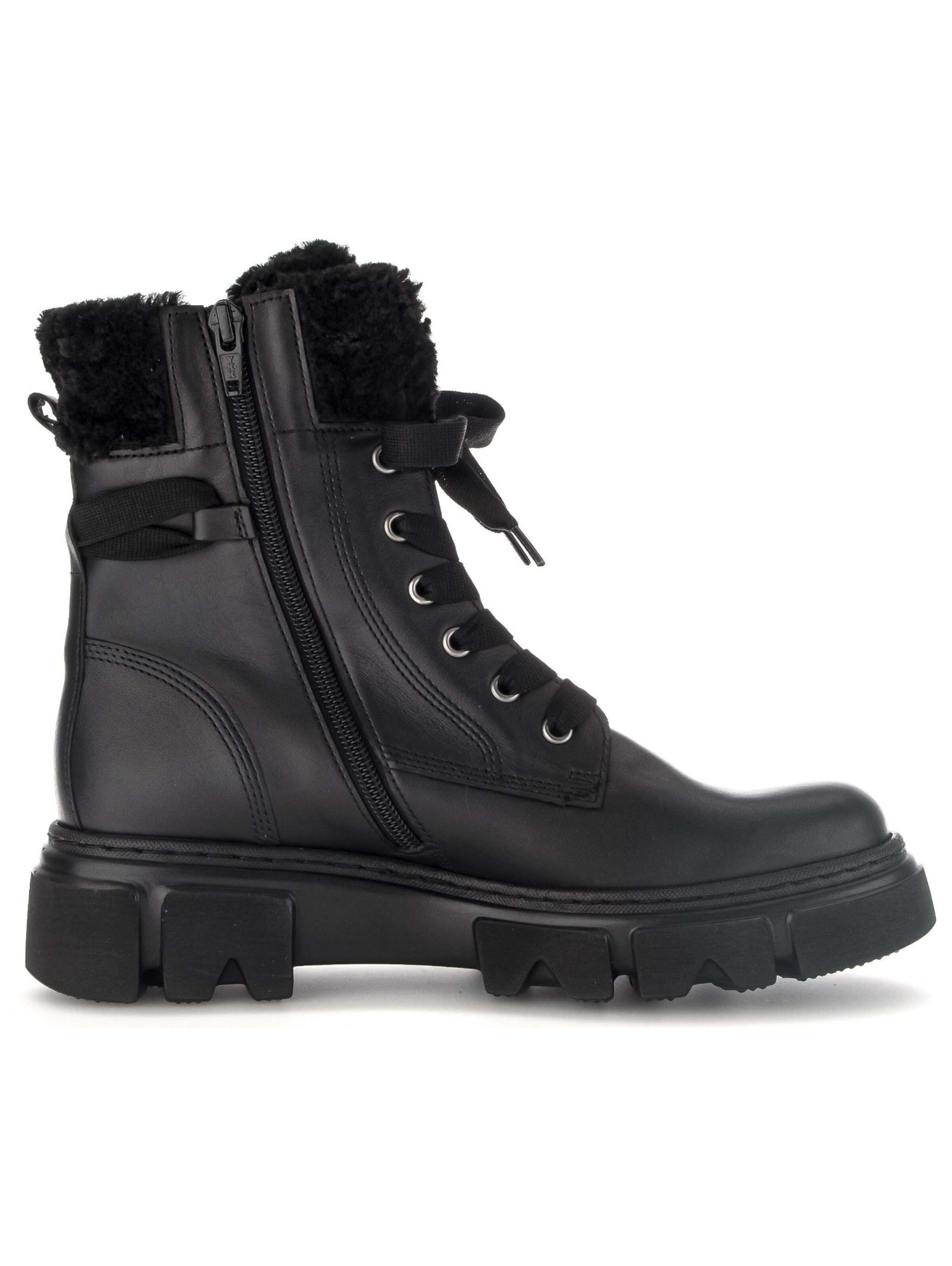 GABOR Schnürstiefelette in Schwarz