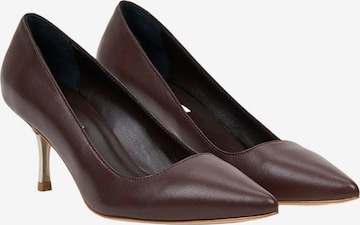 Desa - Zapatos destalonado 'Stilett' en marrón: frente