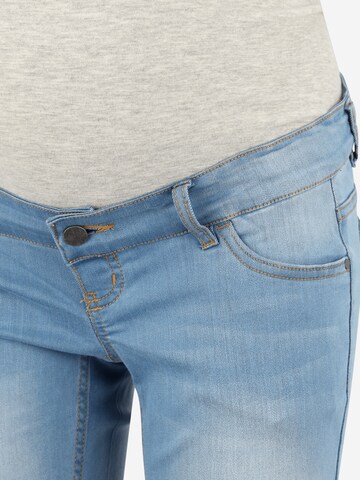 MAMALICIOUS Slimfit Jeans 'MLFifty' in Blauw