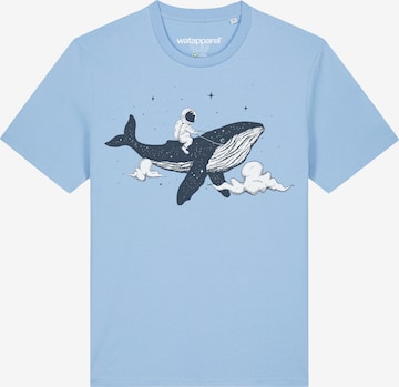T-Shirt ' Spacewhale ' Watapparel en bleu : devant