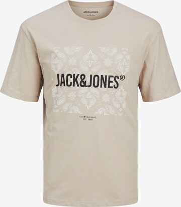 JACK & JONES T-shirt in Beige: predná strana