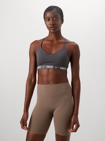 NIKE Bralette Sports bra 'INDY' in Grey: front