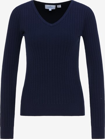 Pull-over usha BLUE LABEL en bleu : devant